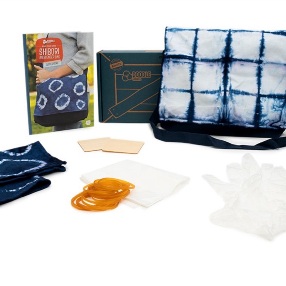 KiwiCo Doodle Crate - Make Your Own Shibori Messenger Bag